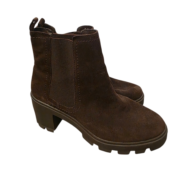 Splendid Women's Suede Brown Ankle Boots - Picture 1 of 6